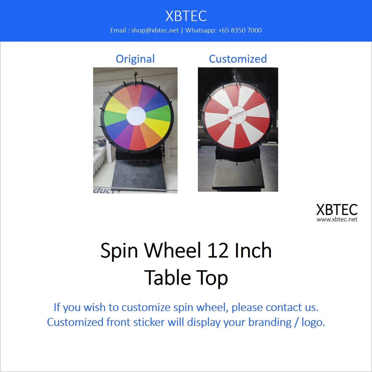 Engagements, Spin Wheel 12 Inch (Table Top)