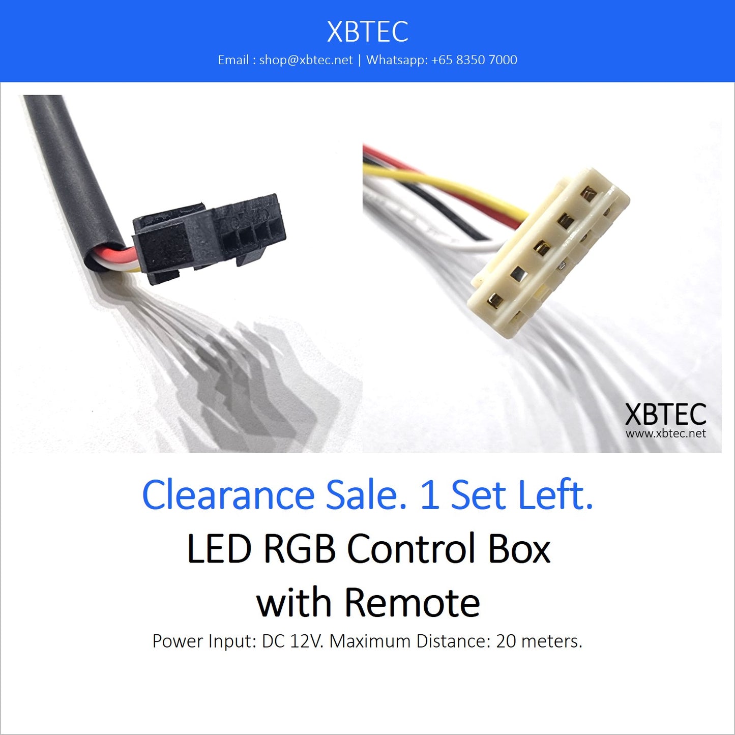 LED RGB Control Box with Remote