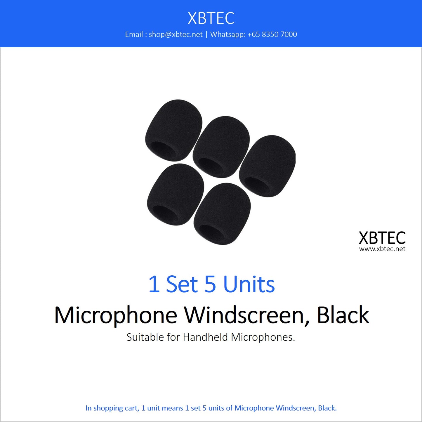 Microphone Windscreen, Black
