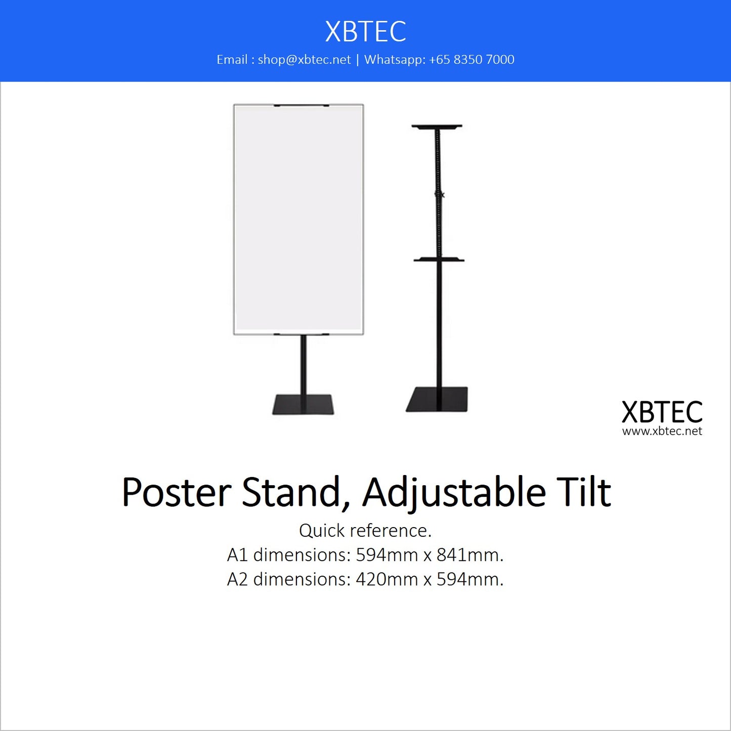 Stands, Poster Stand, Adjustable Tilt