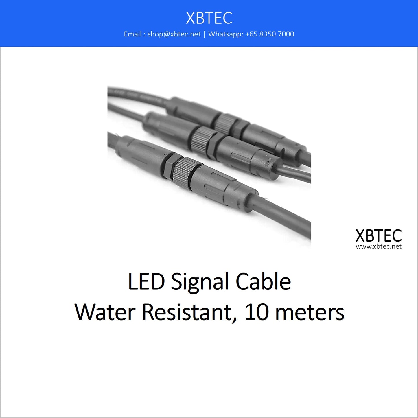 LED Signal Cable, Water Resistant, 10 meters