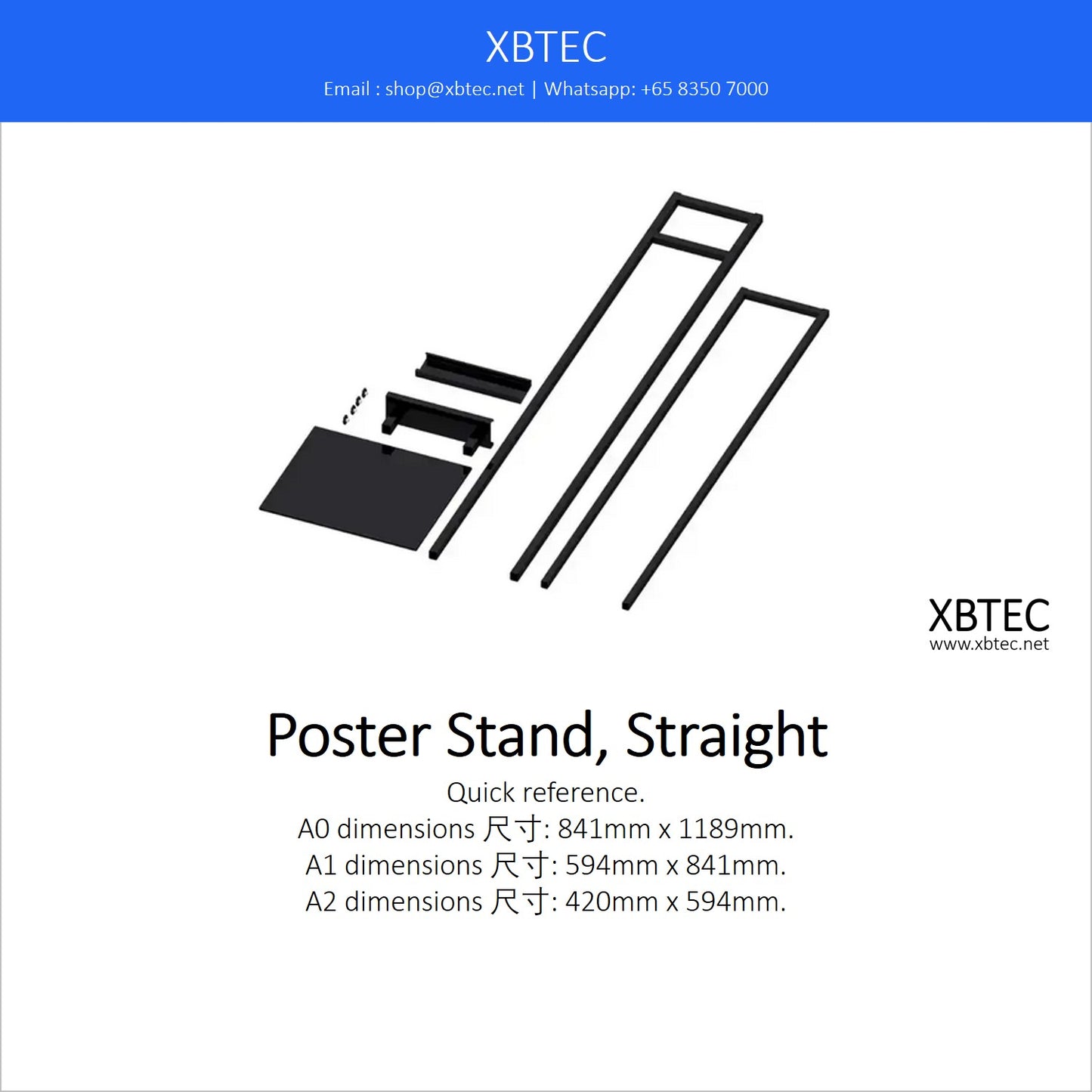 Stands, Poster Stand, Straight