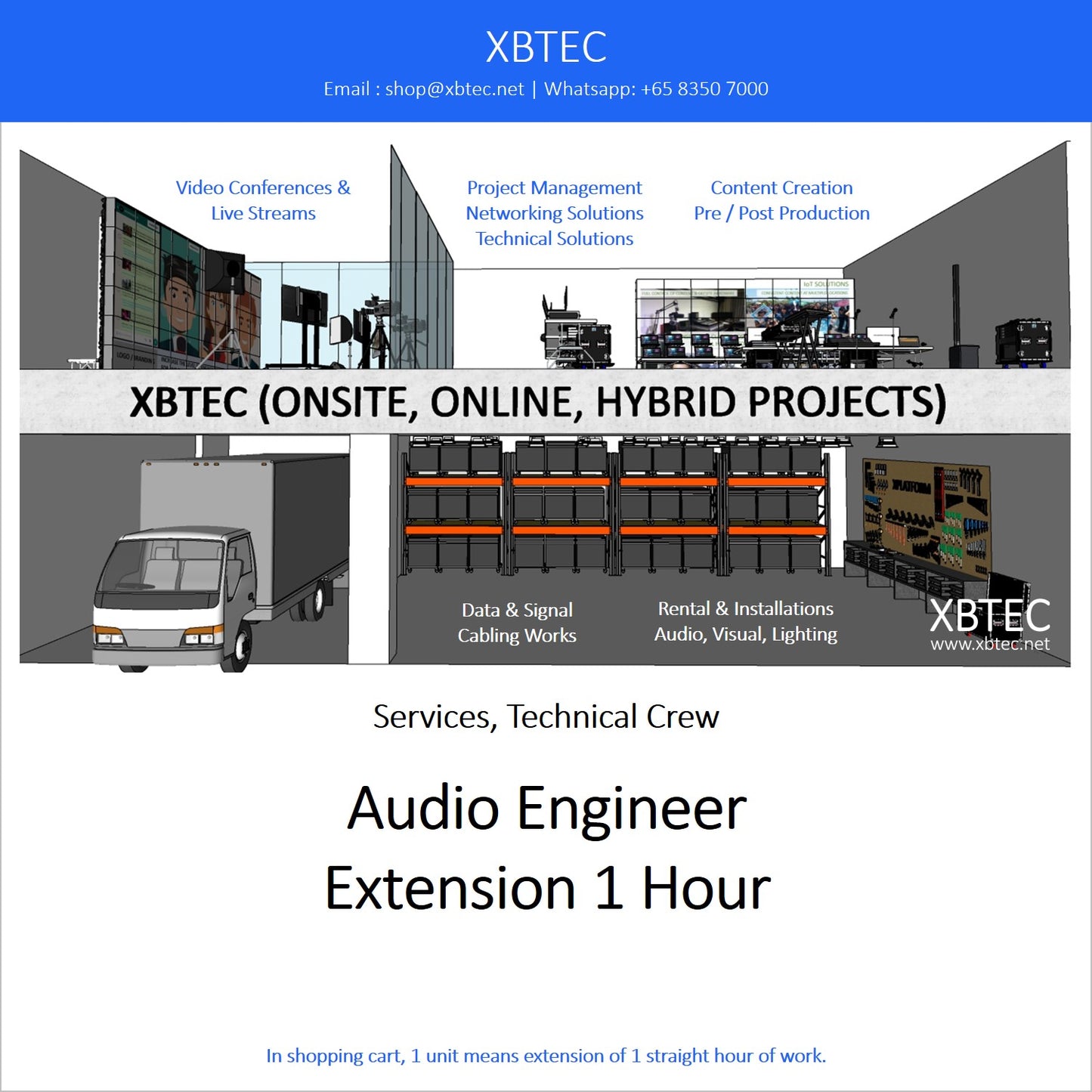 (Services, Technical Crew) Audio Engineer, Extension 1 Hour Block