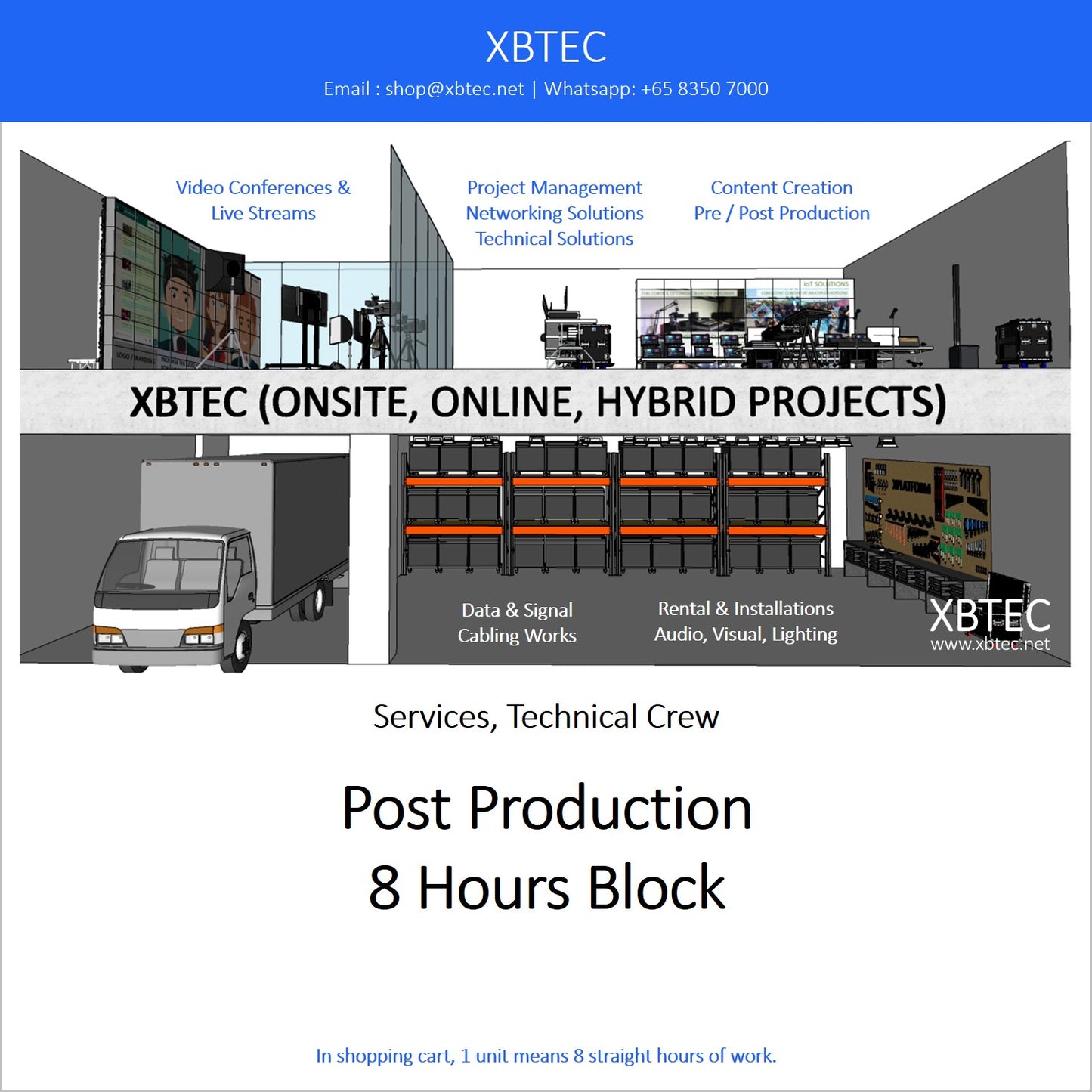 (Services, Technical Crew) Post Production, 8 Hours Block