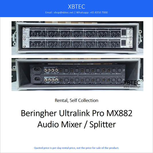 (Rental, Self Collection) Beringher MX882 Audio Mixer / Splitter