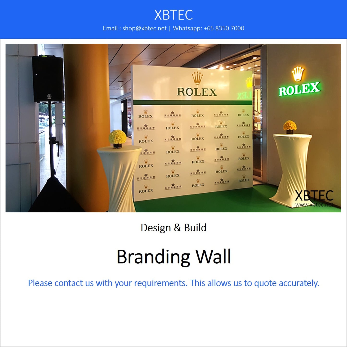 (Design & Build, Branding Wall | 设计及建造, 品牌宣布背景墙) Branding Wall