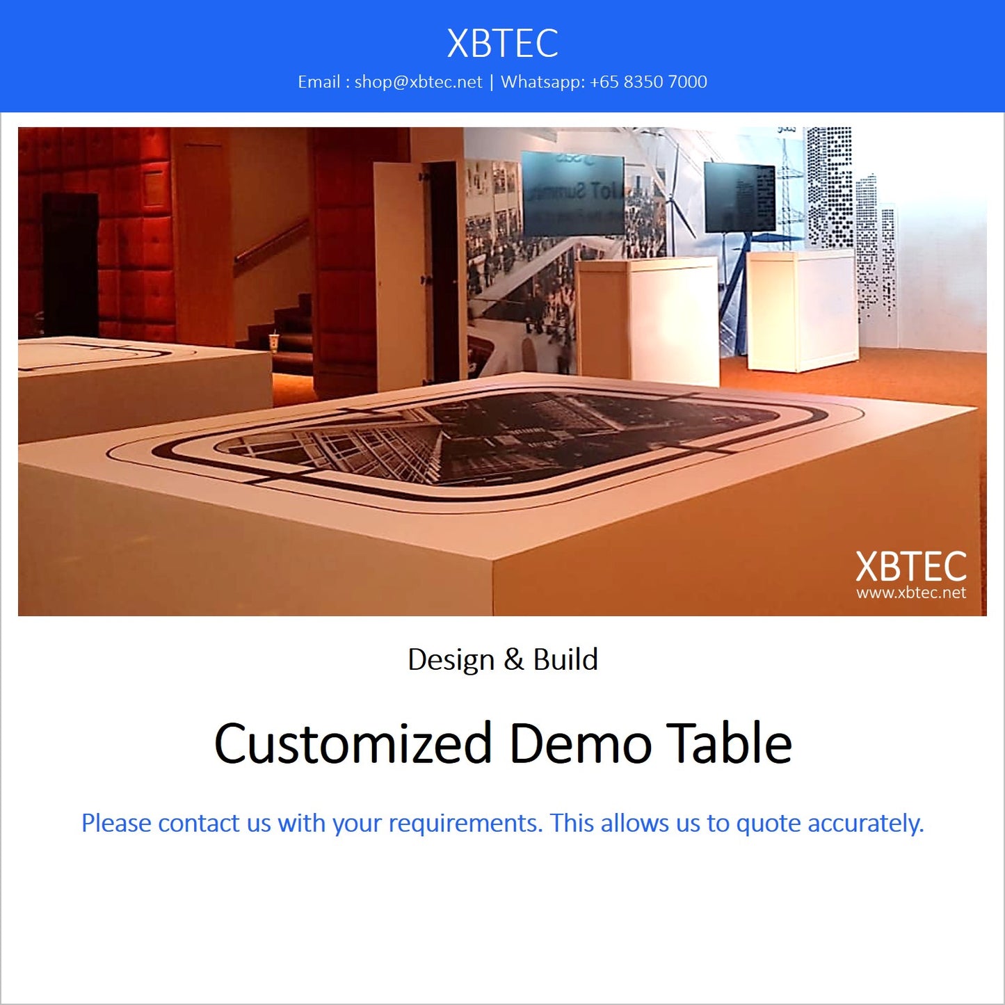 (Design & Build) Customized Demo Table