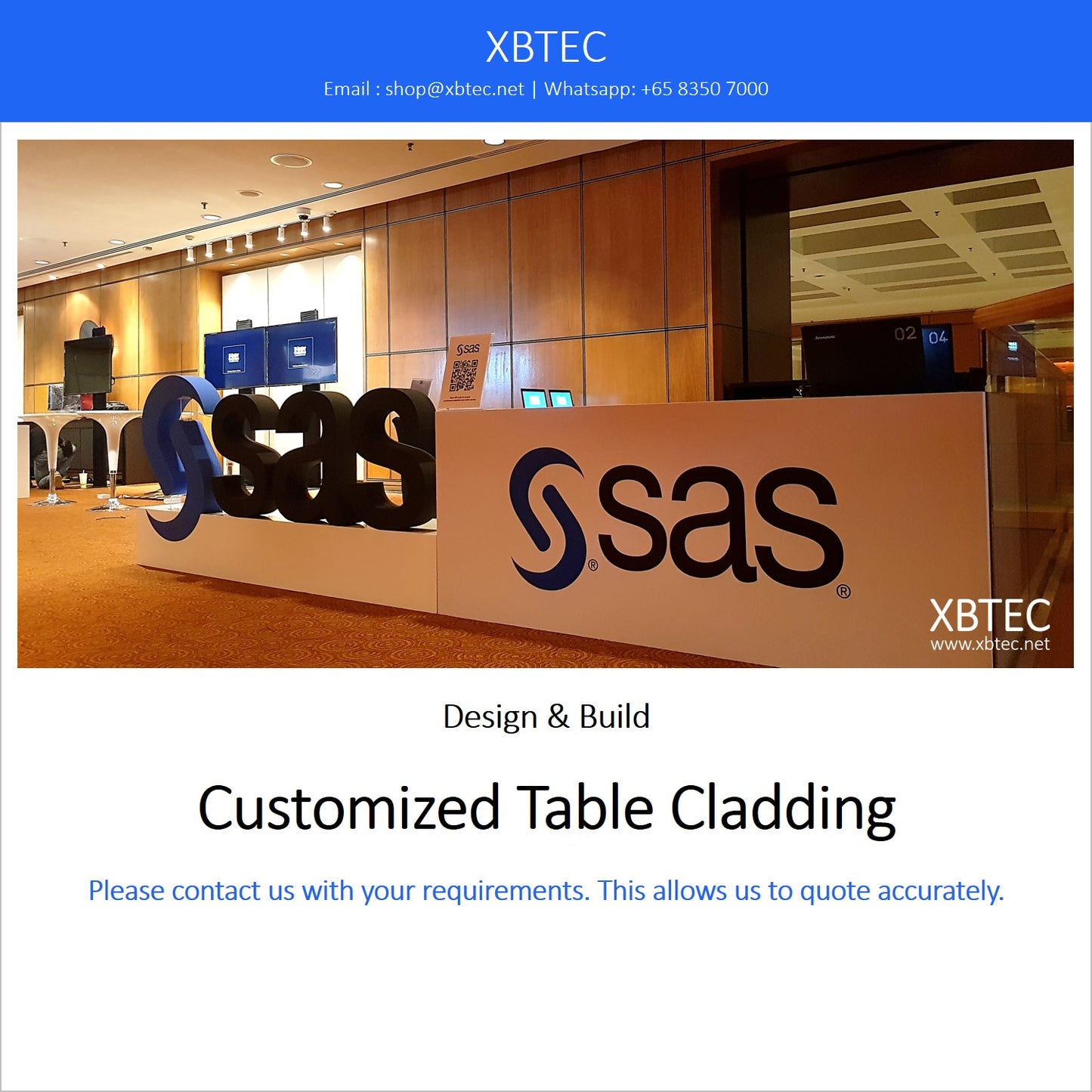 (Design & Build) Customized Table Cladding