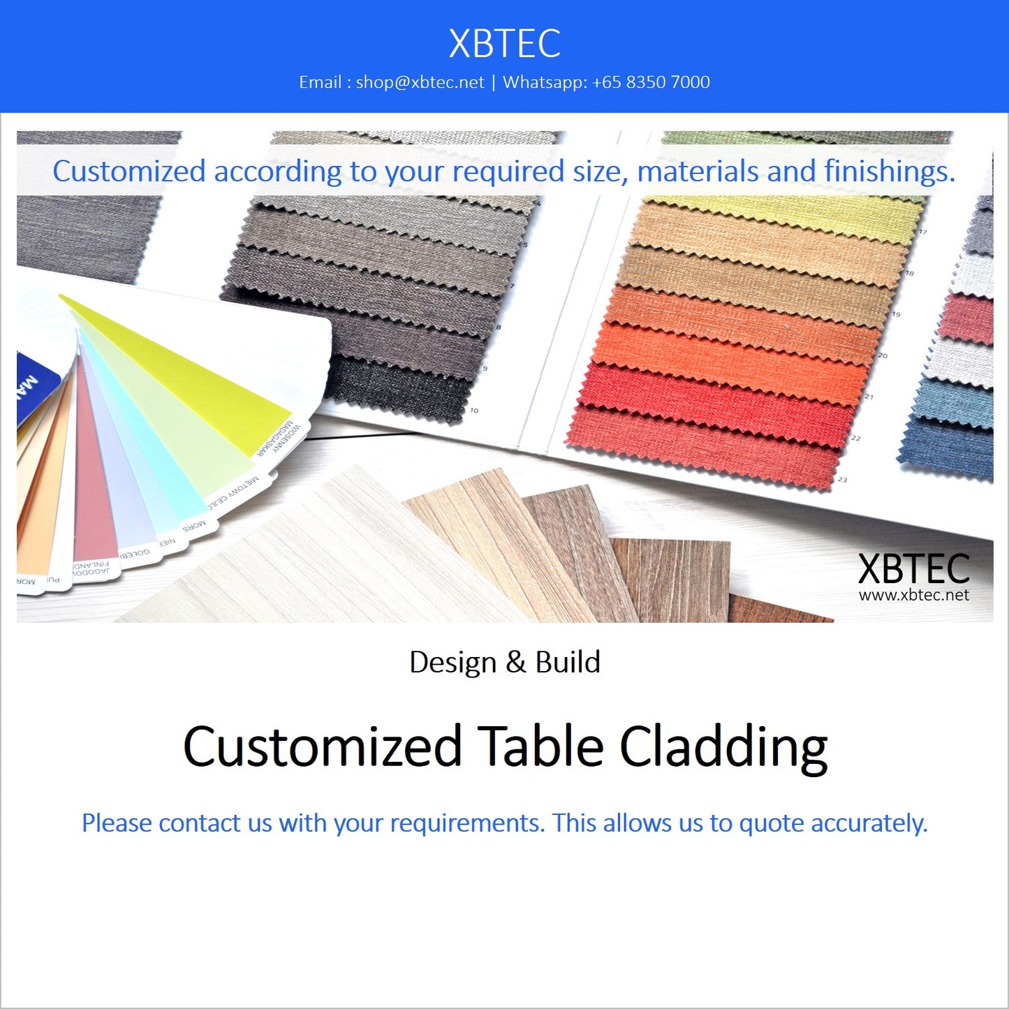 (Design & Build) Customized Table Cladding