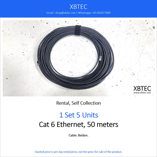 (Rental, Self Collection) Belden Cat6 Ethernet Cable, 50 meters