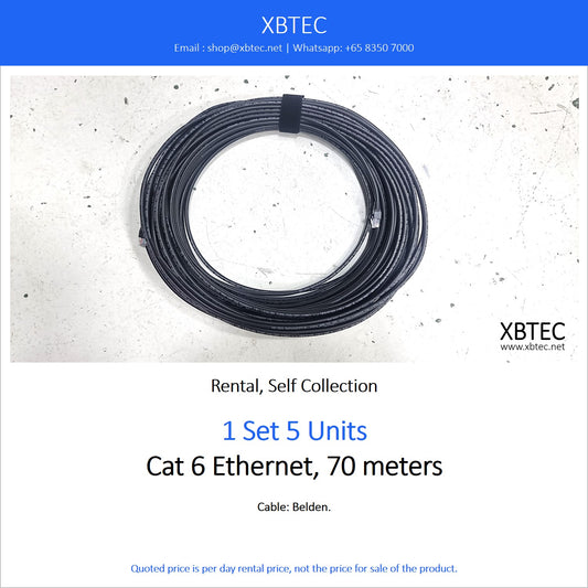 (Rental, Self Collection) Belden Cat6 Ethernet Cable, 70 meters