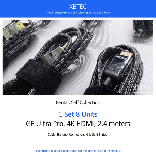 (Rental, Self Collection) GE Ultra Pro, 4K HDMI, 2.4 meters