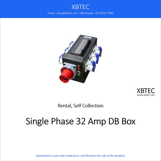 (Rental, Self Collection) DB Box, Single Phase 32 Amp