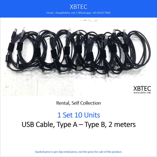 (Rental, Self Collection) USB, Type A - Type B, 2 meters