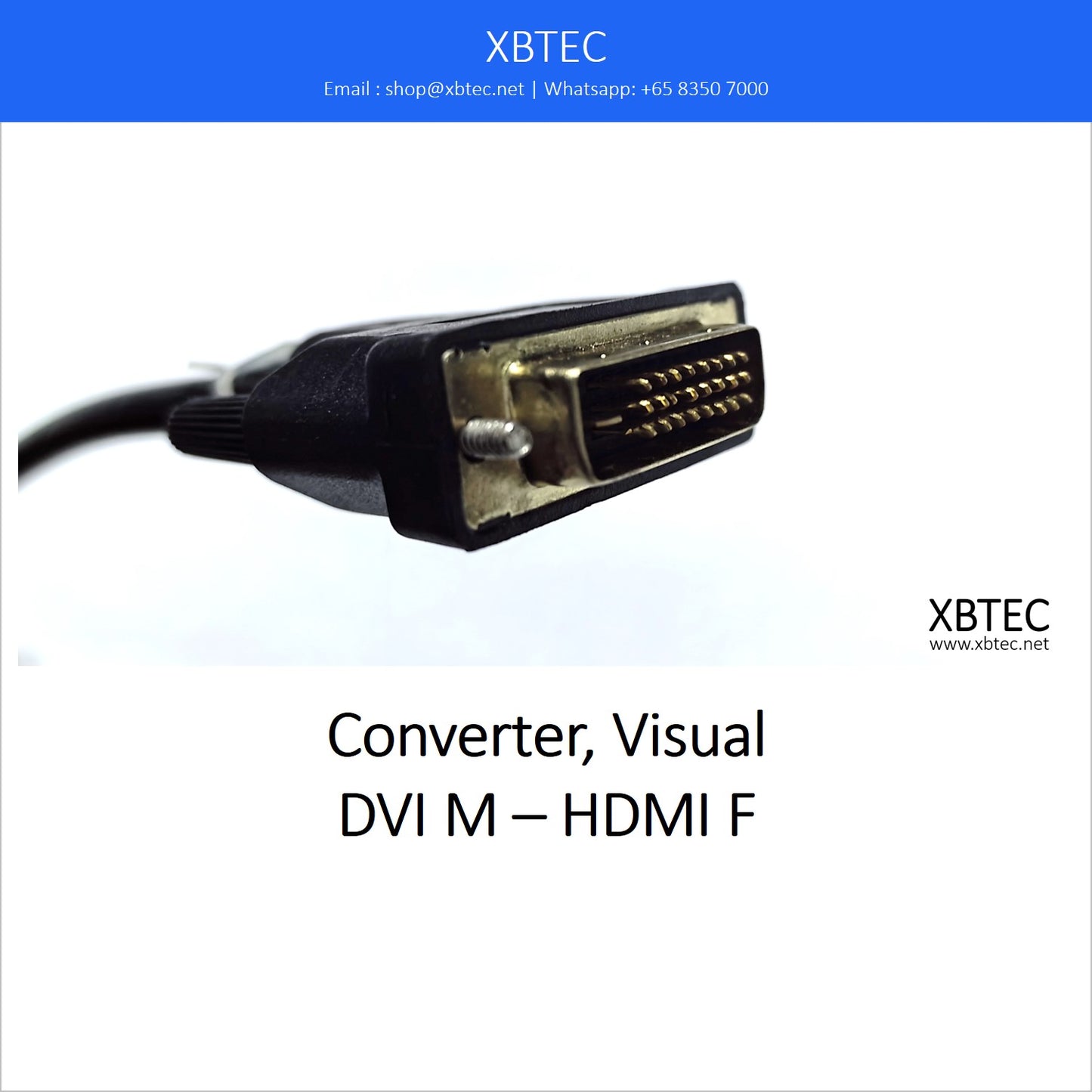 Converter, Visual, DVI M – HDMI F