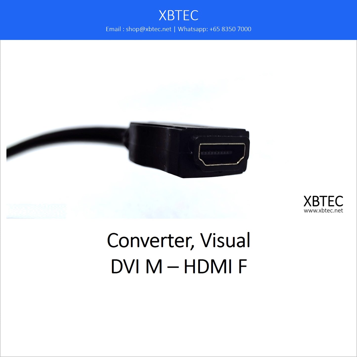 Converter, Visual, DVI M – HDMI F