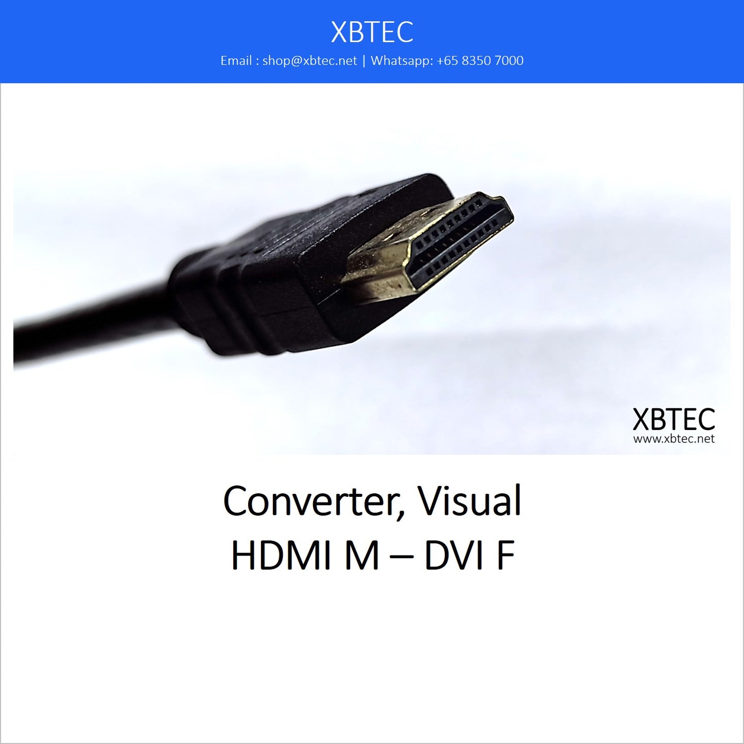 Converter, Visual, HDMI M – DVI F