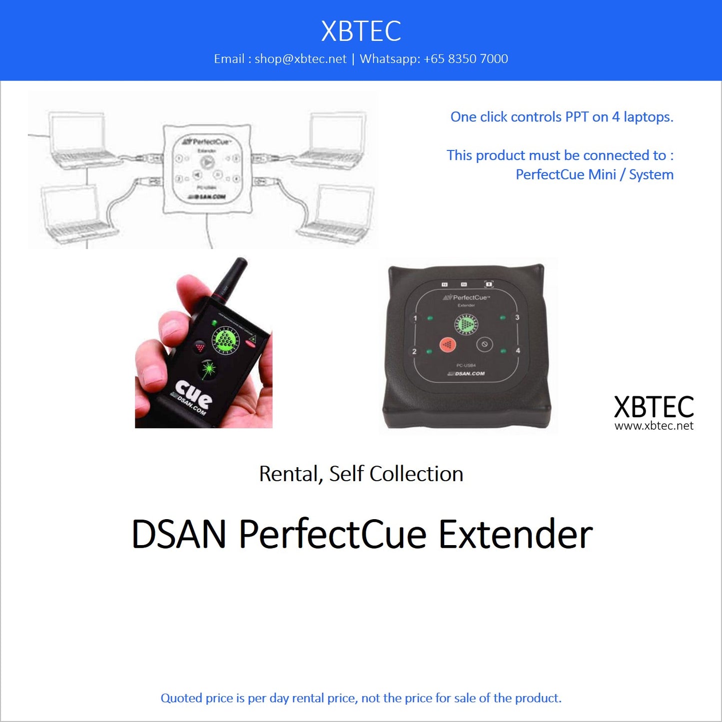 (Rental, Self Collection) DSAN PerfectCue Extender