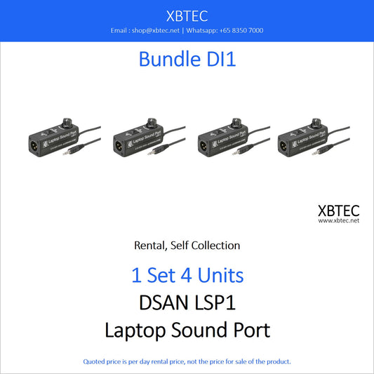 (Rental, Self Collection) Bundle DI01. DSAN Laptop Sound Port.