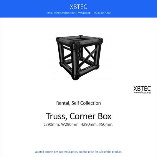 (Rental, Self Collection) Truss, Corner Box