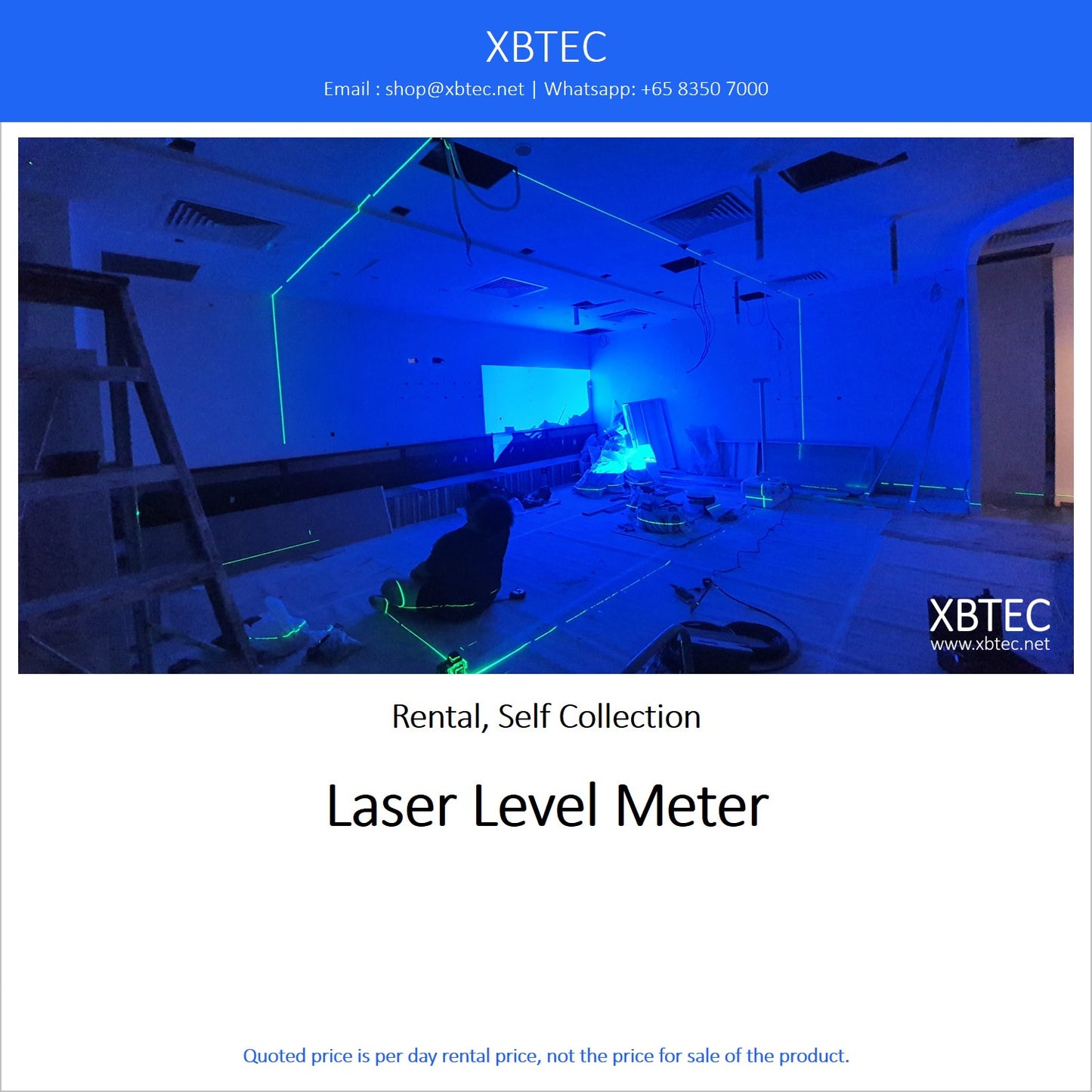 (Rental, Self Collection) Tools. Laser Level Meter.