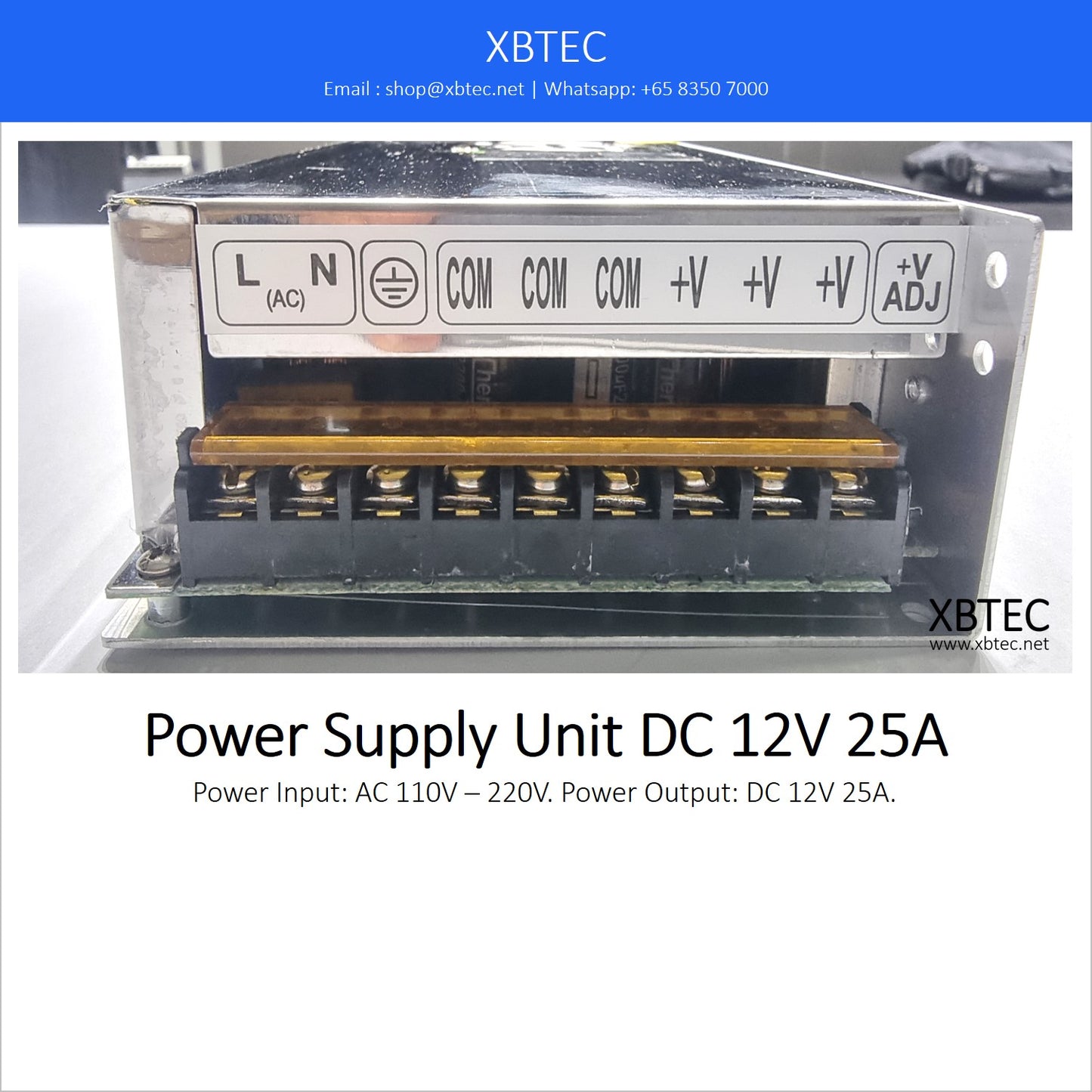 Power Supply Unit DC 12V 25A