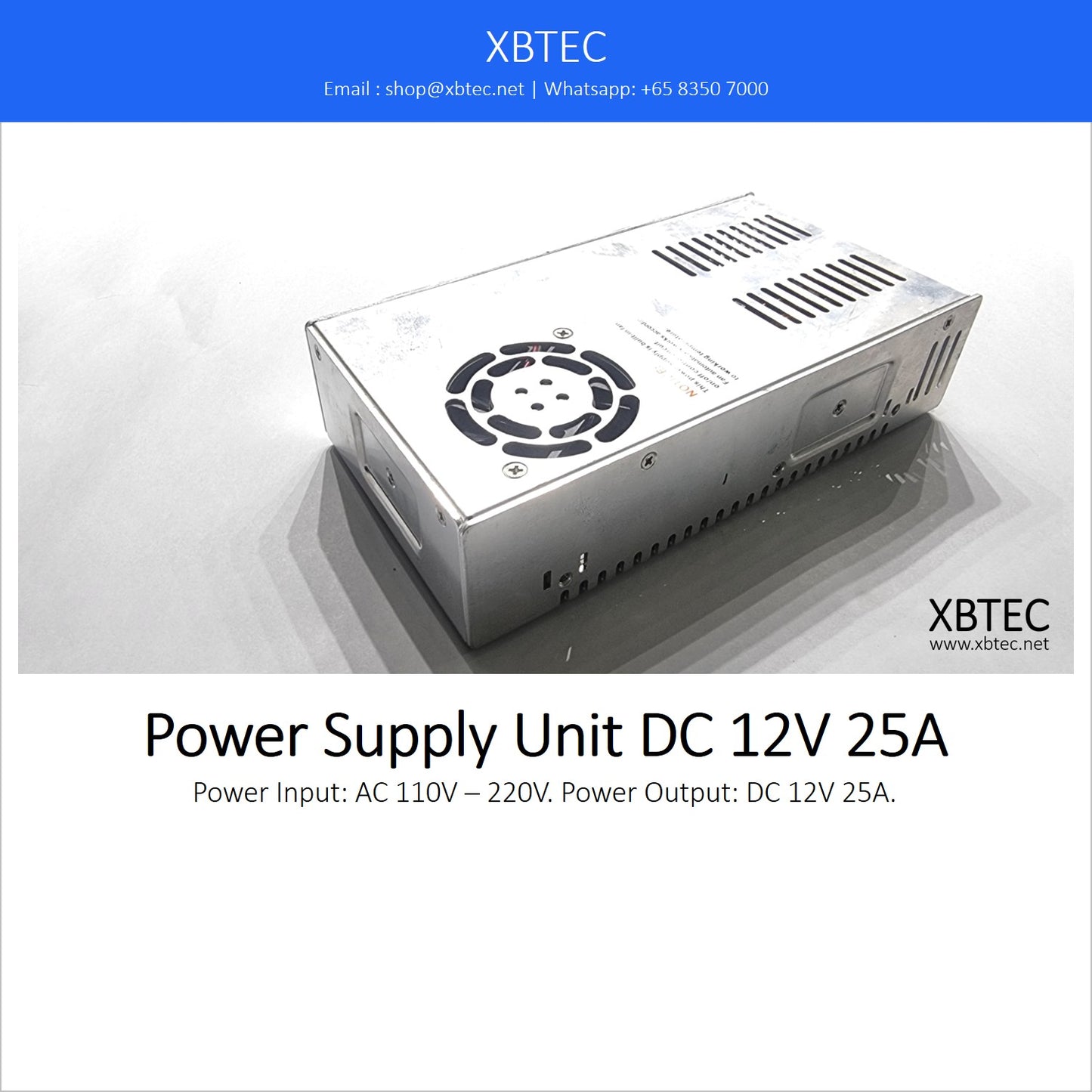 Power Supply Unit DC 12V 25A