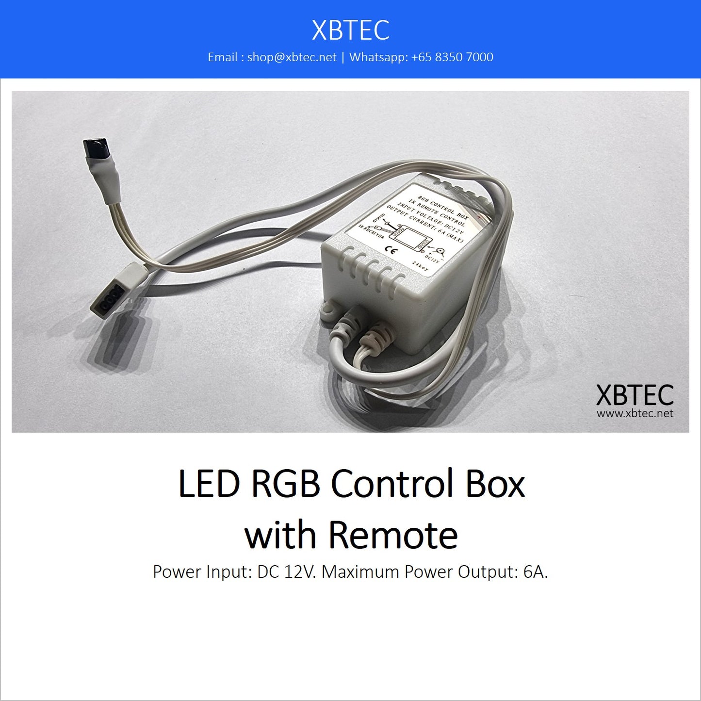 LED RGB Control Box with Remote