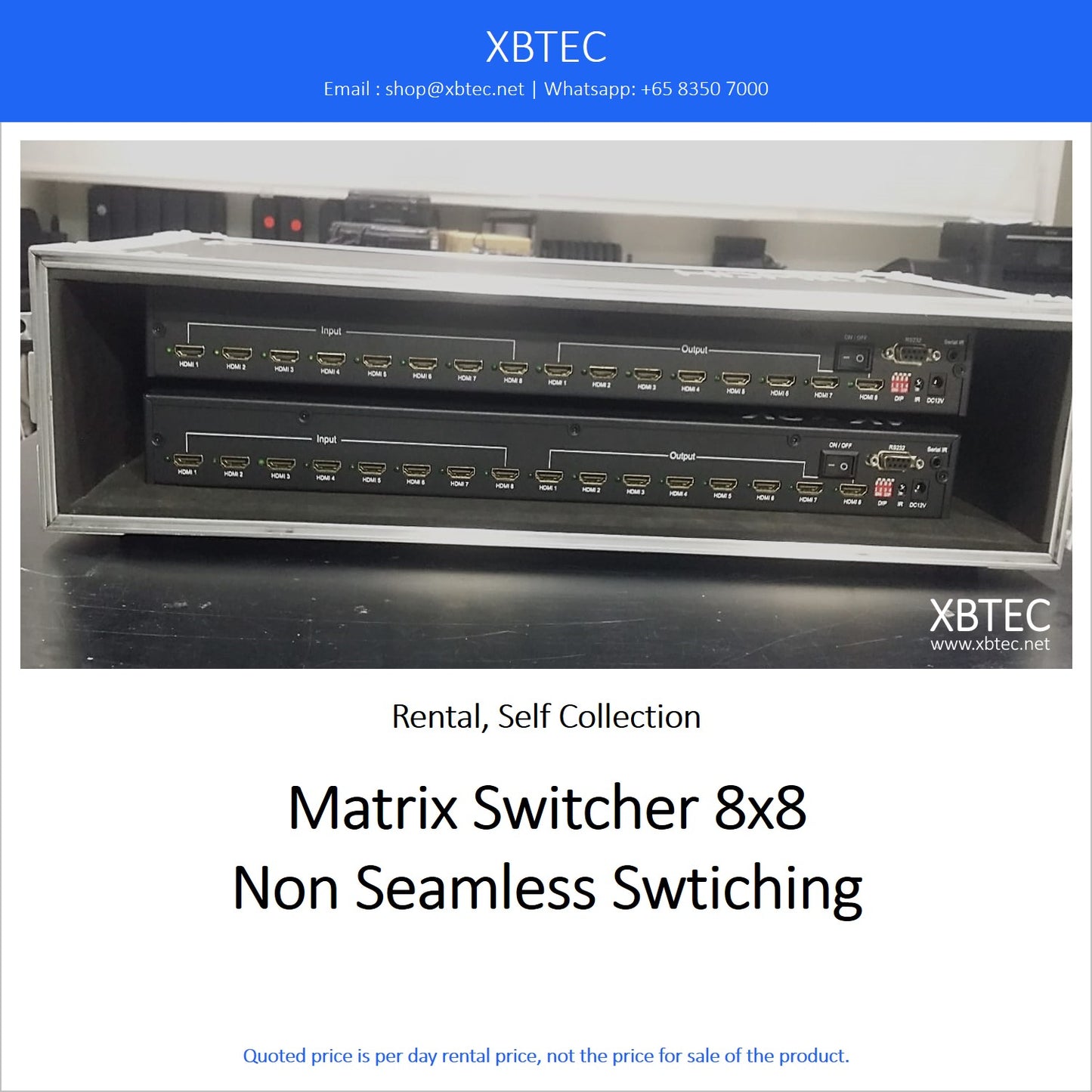 (Rental, Self Collection) Matrix Switcher 8x8