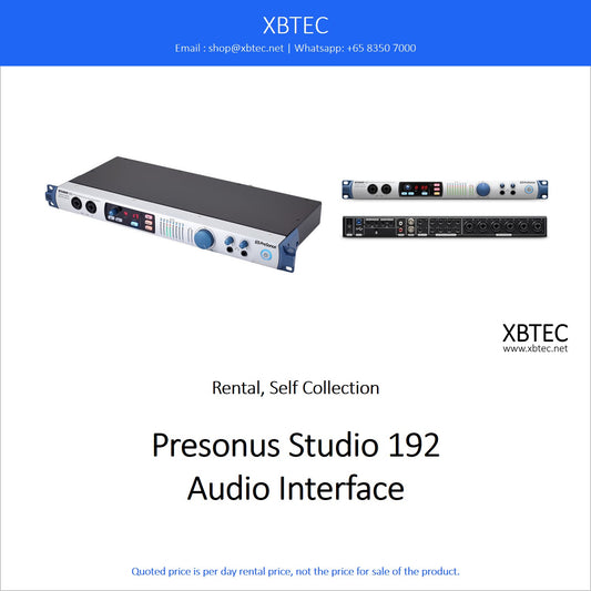 (Rental, Self Collection) Presonus Studio 192 Audio Interface