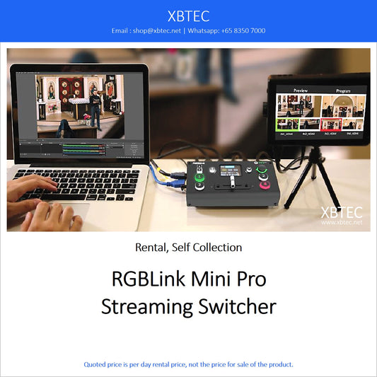 (Rental, Self Collection) RGBLink Mini Pro Streaming Switcher