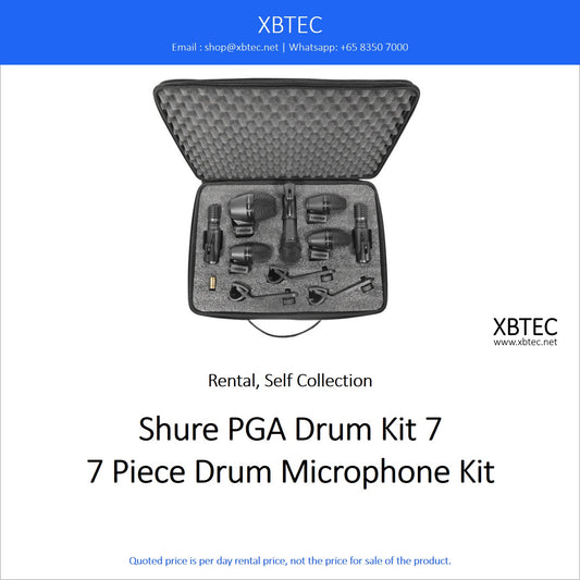 (Rental, Self Collection) Shure PGA Drum Kit 7