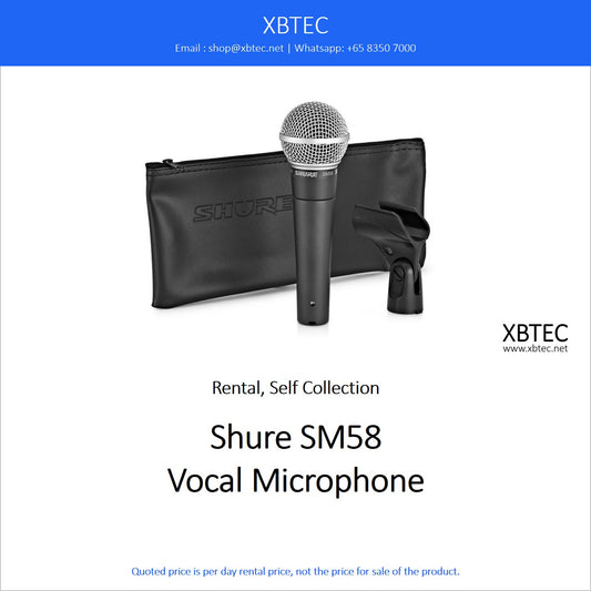 (Rental, Self Collection) Shure SM58 Vocal Microphone