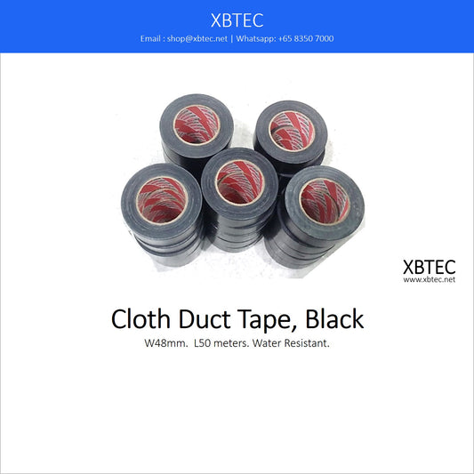 Tools, Cloth Duct Tape, 48mm, Black