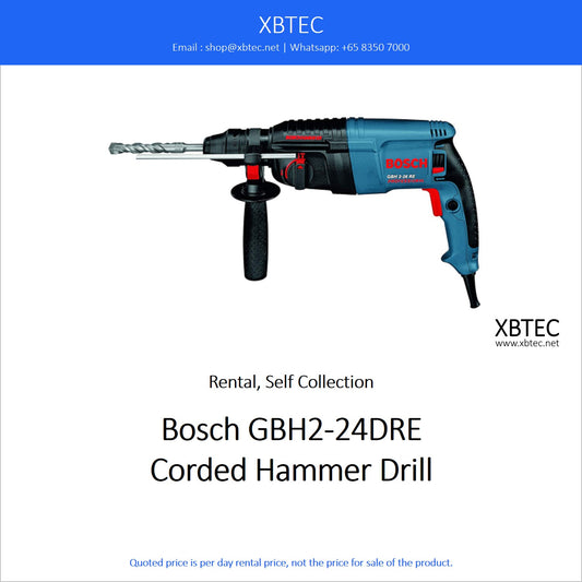 (Rental, Self Collection) Tools. Bosch Corded Hammer Drill with Drill Bit.