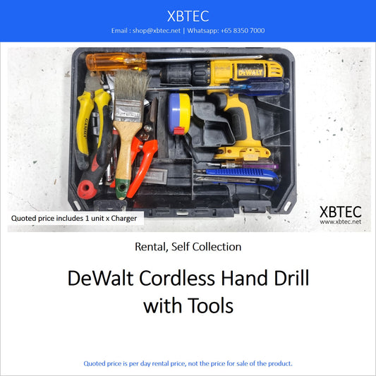 (Rental, Self Collection) Tools. DeWalt Cordless Hand Drill with Tools.