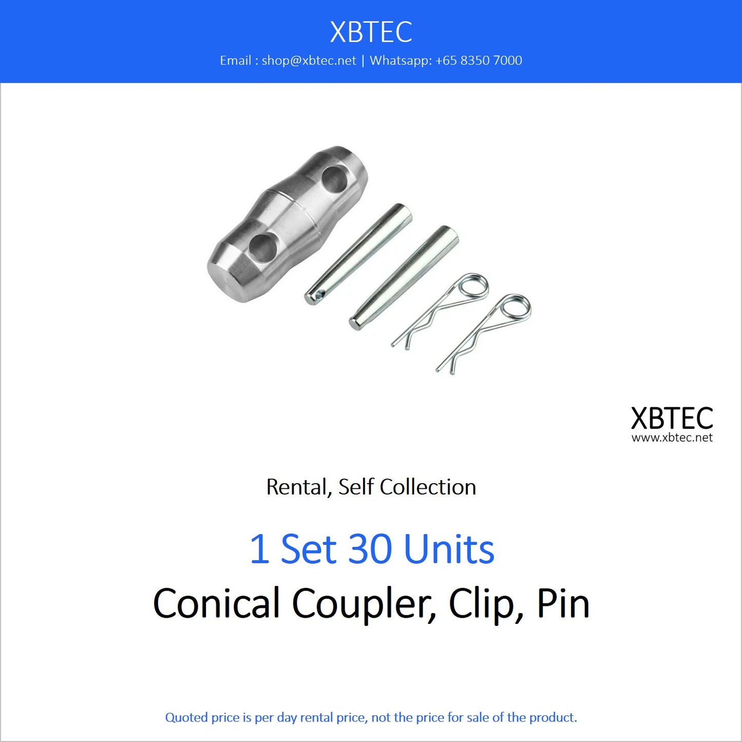 (Rental, Self Collection) Truss, Conical Coupler, Clip, Pin