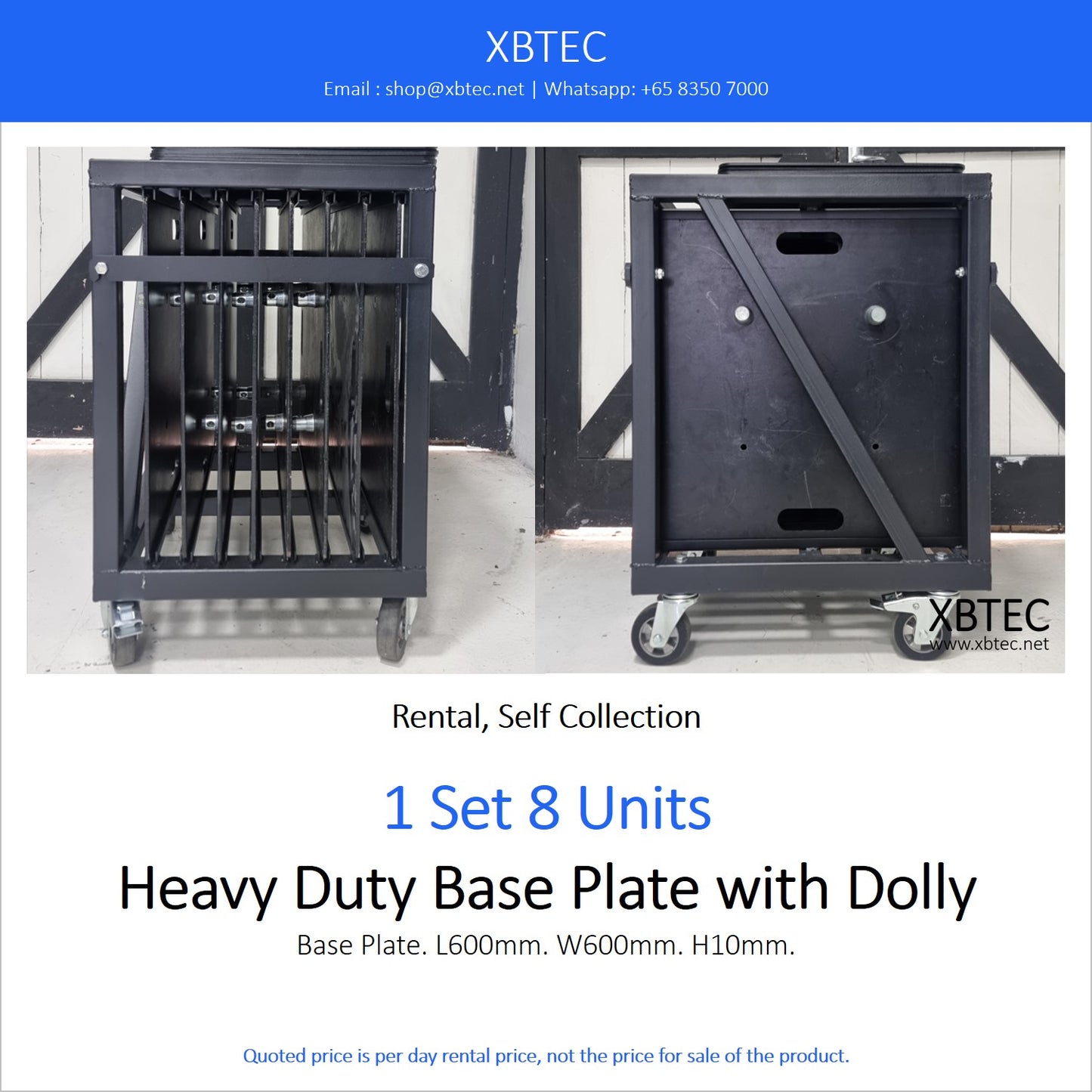 (Rental, Self Collection) Truss, Heavy Duty Base Plate