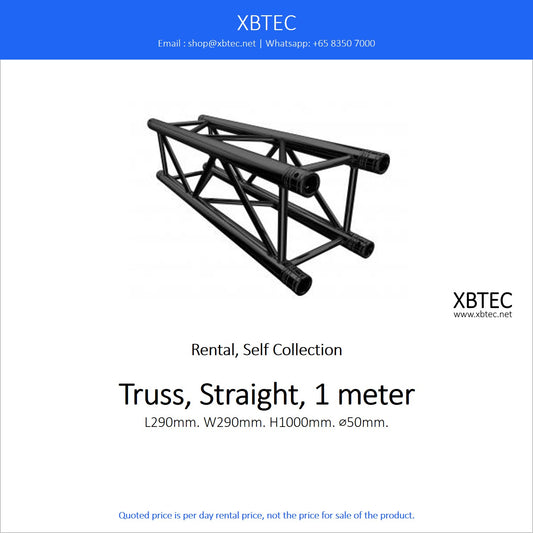 (Rental, Self Collection) Truss, Straight, 1 meter