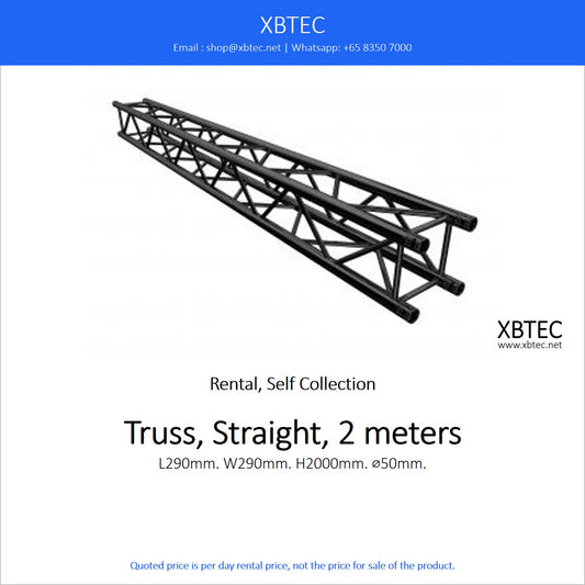 (Rental, Self Collection) Truss, Straight, 2 meters