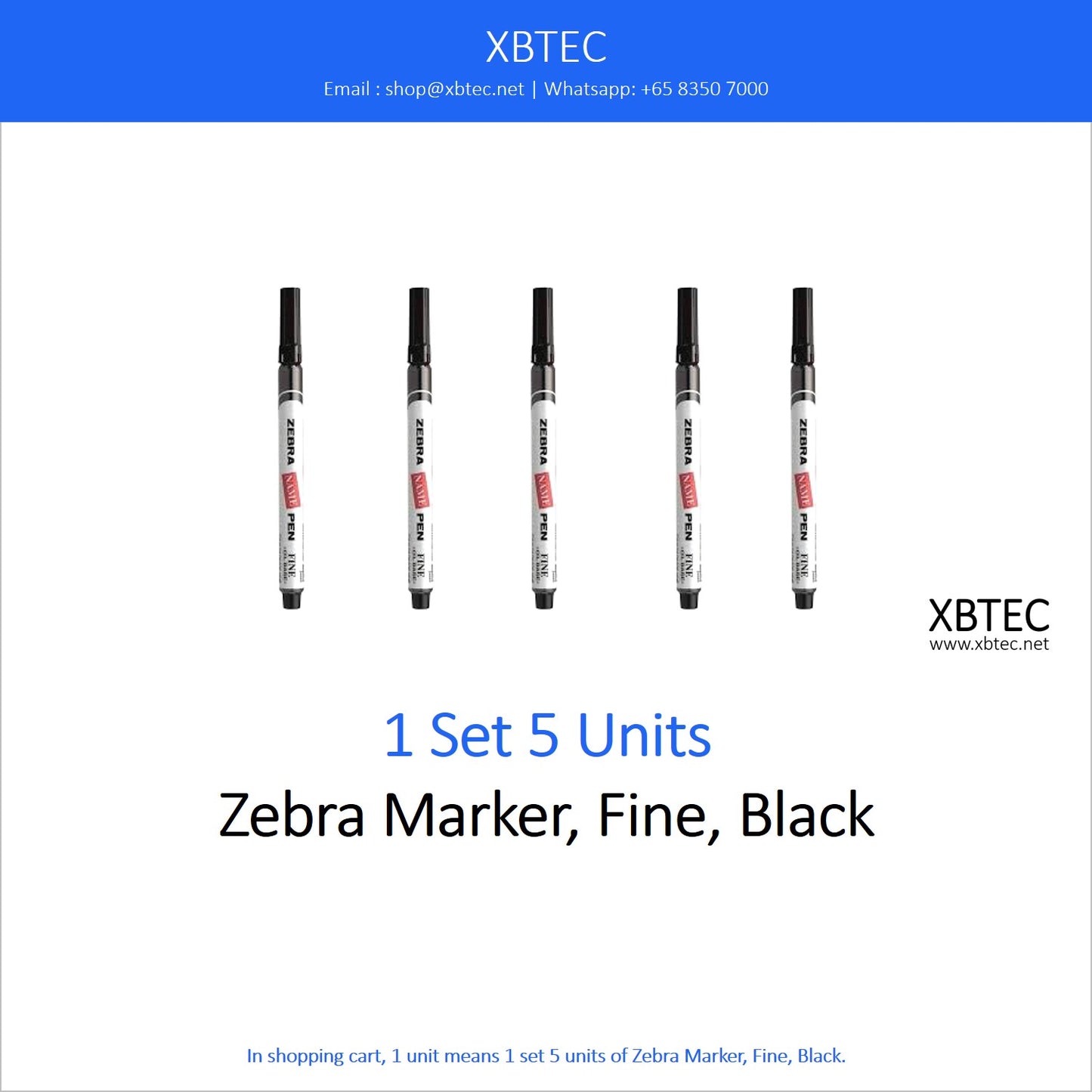 Stationery, Zebra Marker, Fine, Black