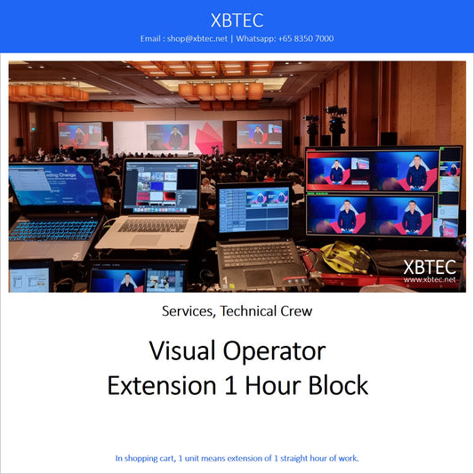 (Services, Technical Crew) Visual Operator, Extension 1 Hour Block