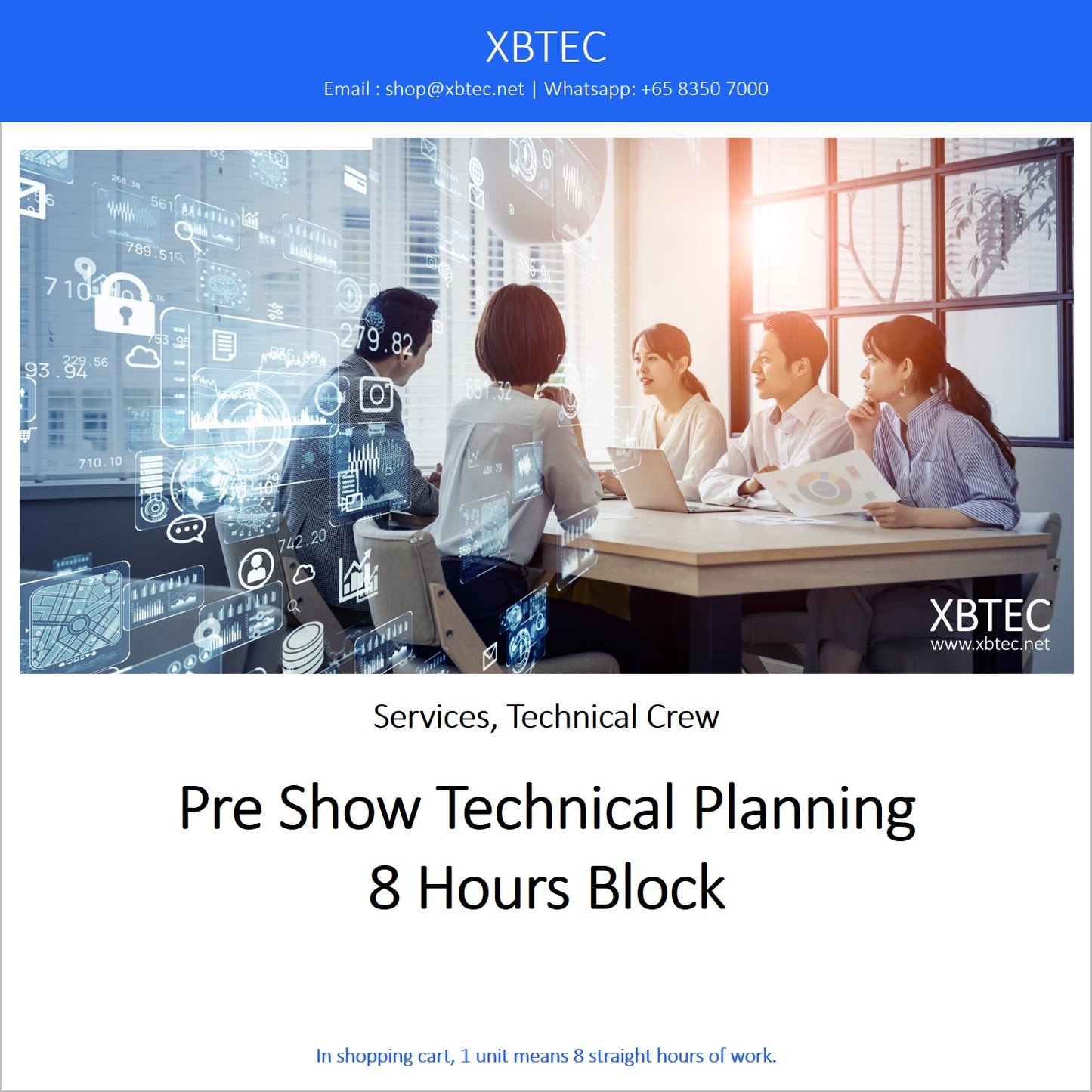 (Services, Technical Crew) Pre Show Technical Planning, 8 Hours Block