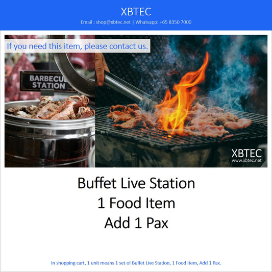 Meals, Buffet Live Station, Add On 1 Pax