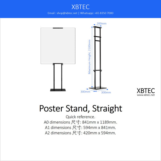 Stands, Poster Stand, Straight