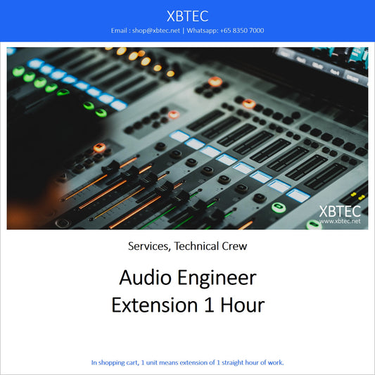 (Services, Technical Crew) Audio Engineer, Extension 1 Hour Block