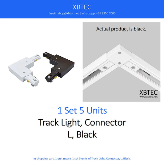 Track Light, Connector, L, Black