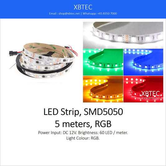 LED Strip, RGB, SMD5050, 5 meters