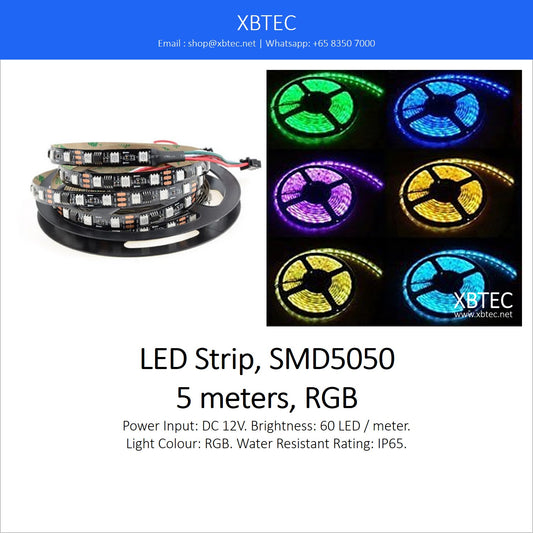 LED Strip, RGB, SMD5050, 5 meters