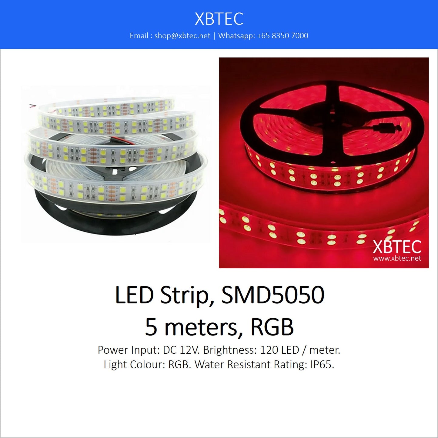 LED Strip, RGB, SMD5050, 5 meters